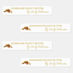 Homemade Peanut Butter Thin Label