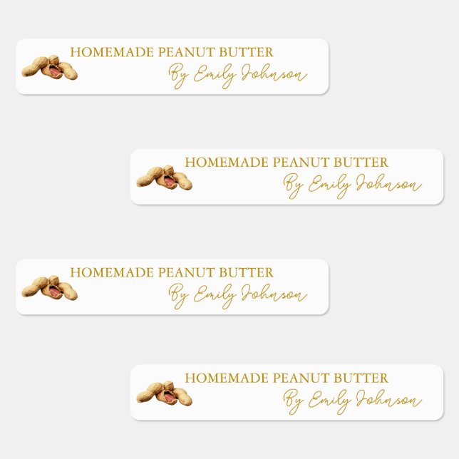 Homemade Peanut Butter Thin Label (Group)