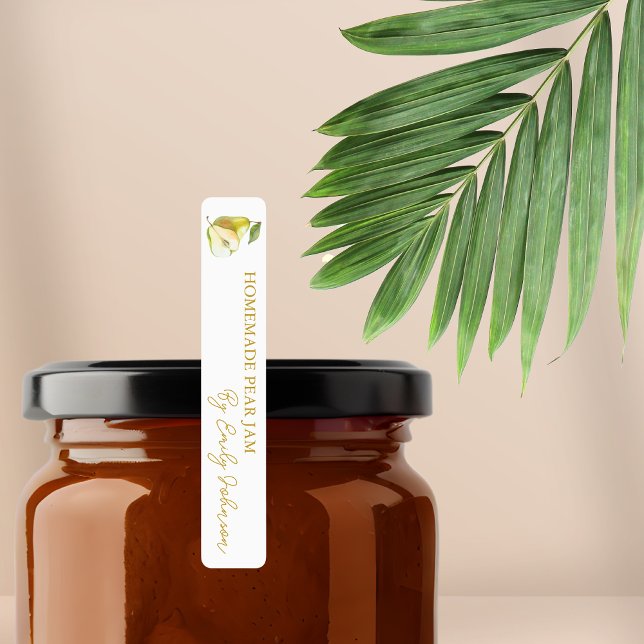 Homemade Pear Jam Thin Seal Label (Creator Uploaded)