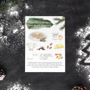 Homemade Pecan Pralines Recipe   Holiday  Postcard