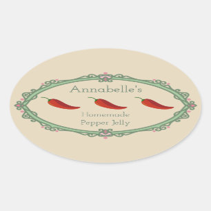 Homemade Pepper Jelly Label