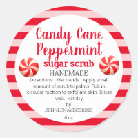 Homemade Peppermint Mason Jar Sugar Scrub Labels