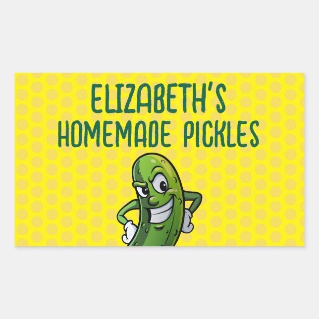 Homemade Pickles Rectangular Sticker (Front)