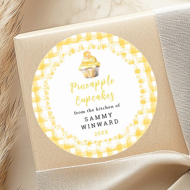 Homemade Pineapple Cupcakes Food Label (Creator Uploaded)