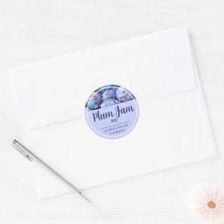 Homemade Plum Jam Stickers