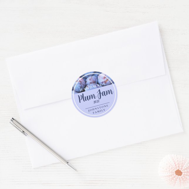 Homemade Plum Jam Stickers (Envelope)