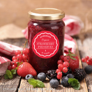 Homemade Preserves Jam Food Label