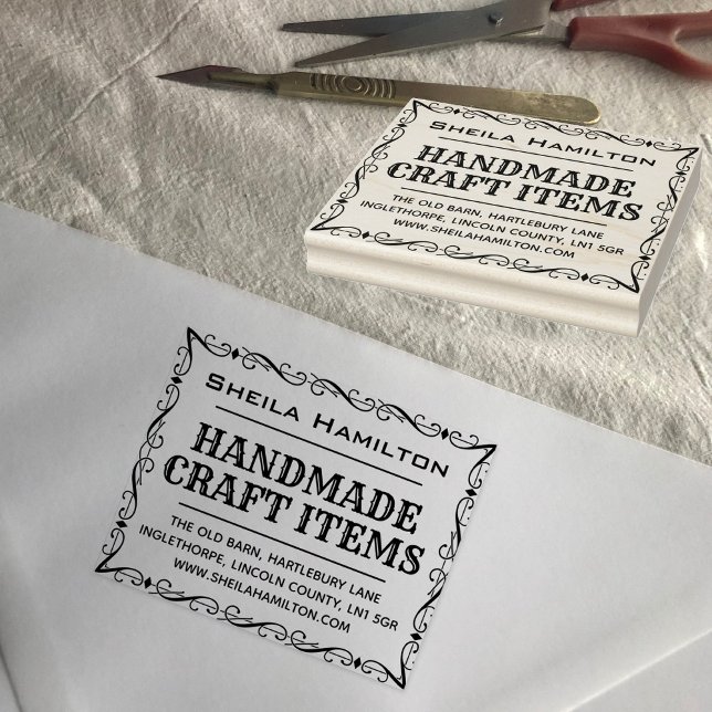 Homemade Products Label Rubber Stamp (Creator Uploaded)