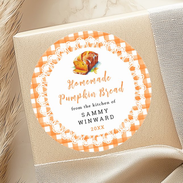 Homemade Pumpkin Bread Food Label (Creator Uploaded)