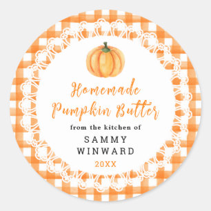Homemade Pumpkin Butter Label