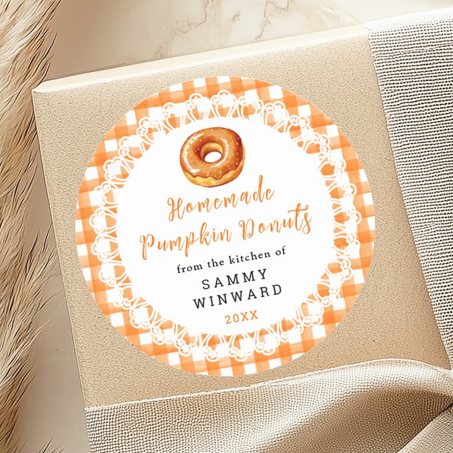 Homemade Pumpkin Doughnuts Food Label (Creator Uploaded)
