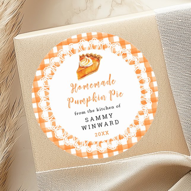 Homemade Pumpkin Pie Food Label (Creator Uploaded)