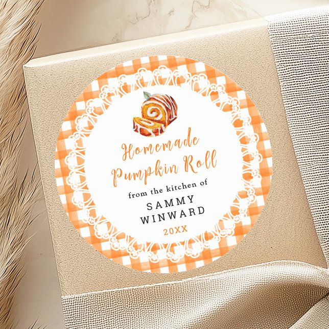 Homemade Pumpkin Roll Food Label (Creator Uploaded)