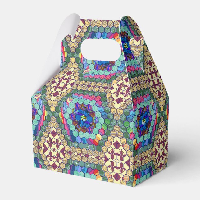 Homemade Quilt Favour Box (Front Side)