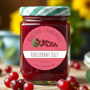 Homemade Redcurrant Jelly Labels