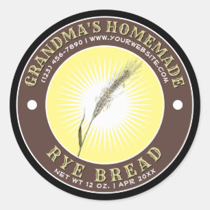 Homemade Rye Bread Label Template