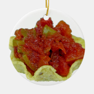 Homemade Salsa Ceramic Tree Decoration