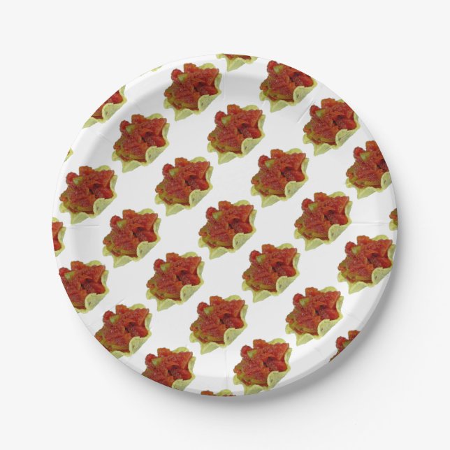 Homemade Salsa Paper Plate (Front)