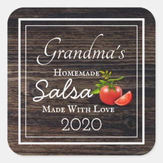 Homemade Salsa Personalised Square Sticker
