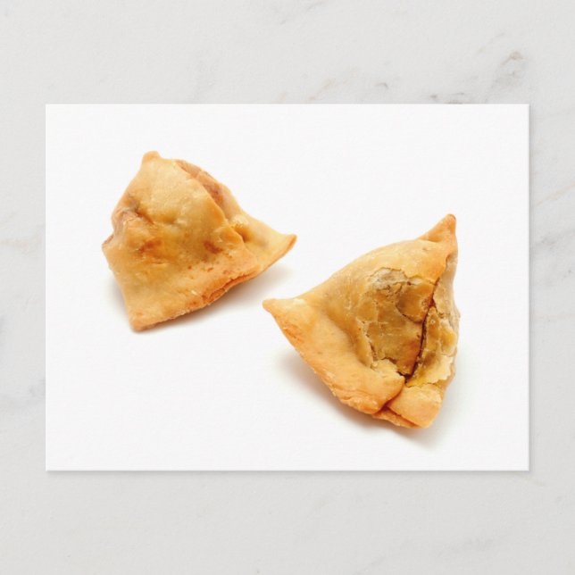 Homemade samosas postcard (Front)