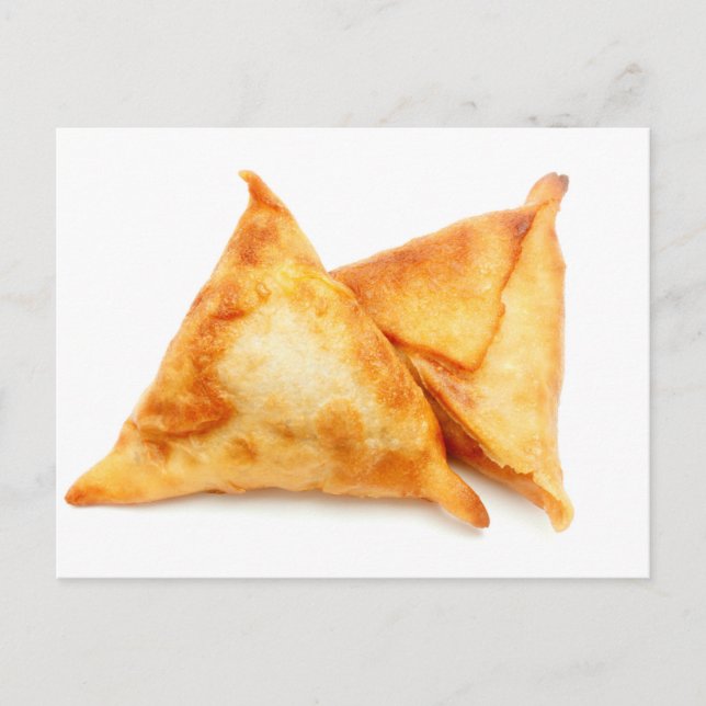 Homemade samosas postcard (Front)
