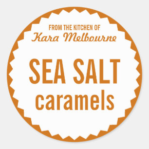 Homemade Sea Salt Caramel Label Template