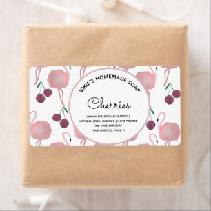 Homemade Soap Business Cherries Watercolor 