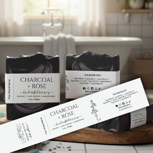 Homemade Soap wrap Label Belly band with logo Invitation Belly Band