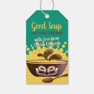 Homemade soup in a jar gift tag recipe directions