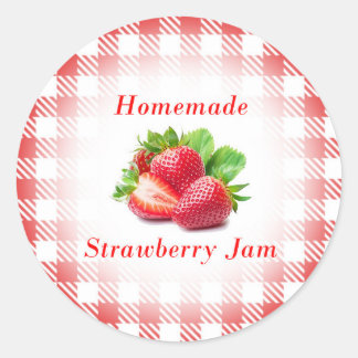 Homemade Strawberry jam Label