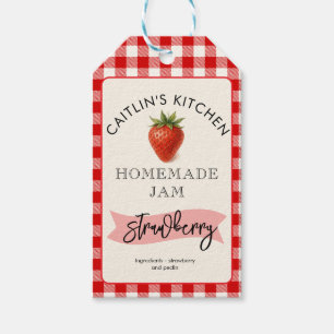 Homemade Strawberry Jam Label Custom Small Batch