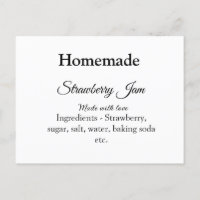 Homemade strawberry jam made with love add text