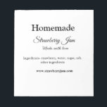 Homemade strawberry jam made with love add text we notepad<br><div class="desc">Design</div>