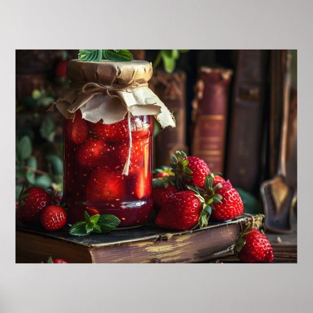 Homemade strawberry jam  poster (Front)