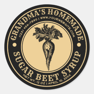 Homemade Sugar Beet Syrup Label Template