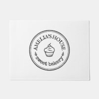Homemade sweet bakery business logo custom white