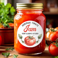 Homemade Tomato Jam Vintage Canning label