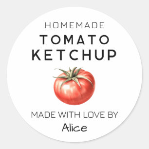 Homemade tomato Ketchup label
