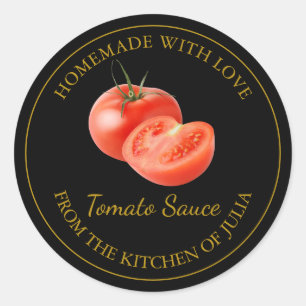 Homemade Tomato Sauce Label   Black