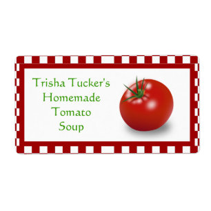 Homemade Tomato Soup Label