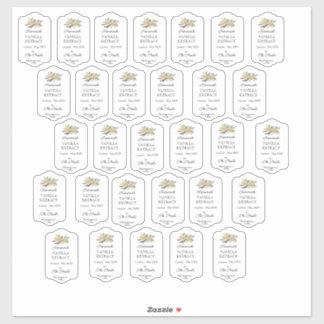 Homemade Vanilla Extract Custom-Cut Vinyl Label