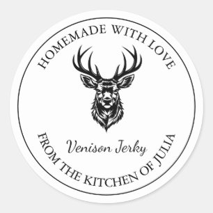 Homemade Venison Jerky Label