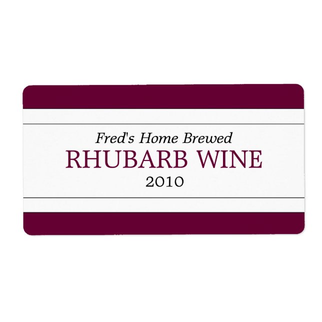 Homemade Wine (Front)