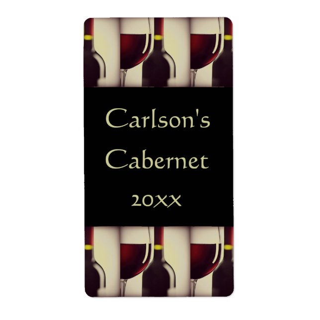 Homemade Wine Labels (Vertical) (Front)