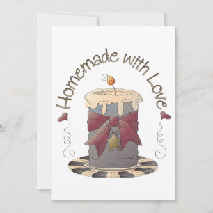 Homemade With Love Candle Invitation