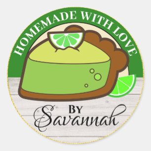 Homemade With Love Classic Round Sticker