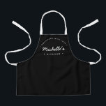 Homemade with Love Custom Your Kitchen Apron<br><div class="desc">Let's get baking. Customise the Name on this personalised apron. Seen here in red. Stylish typography style treatment. Encourage the sweet baker in your life with a special gift. Perfect for baking those holiday Christmas cookies. Featuring the words "Homemade with love" for a unique kitchen apron. black apron with white...</div>