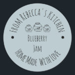 Homemade with Love Dusty Blue | Jam Canning Label<br><div class="desc">Homemade with Love  | Jam Canning Label  .Add the finish touch to you Jams and Jellies ,  This is a template ready for you to add your details to .</div>