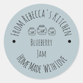 Homemade with Love Dusty Blue | Jam Canning Label