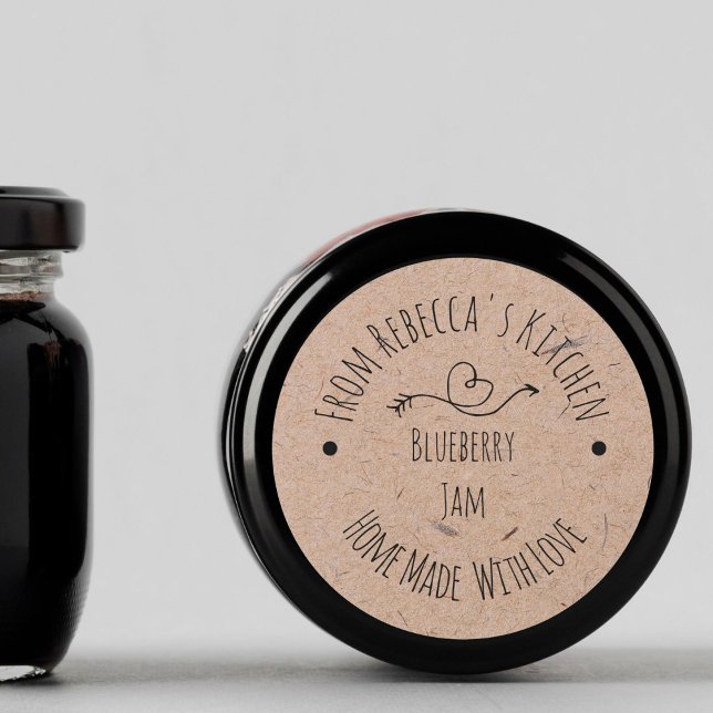 Homemade with Love Kraft Paper | Jam Canning Label (Creator Uploaded)
